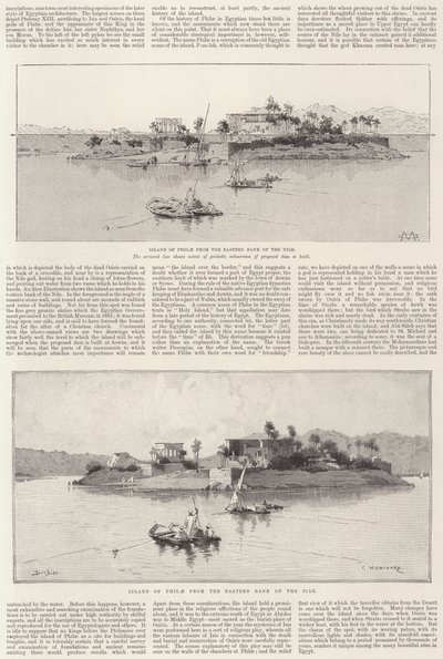 Het Eiland Philae door Charles Auguste Loye